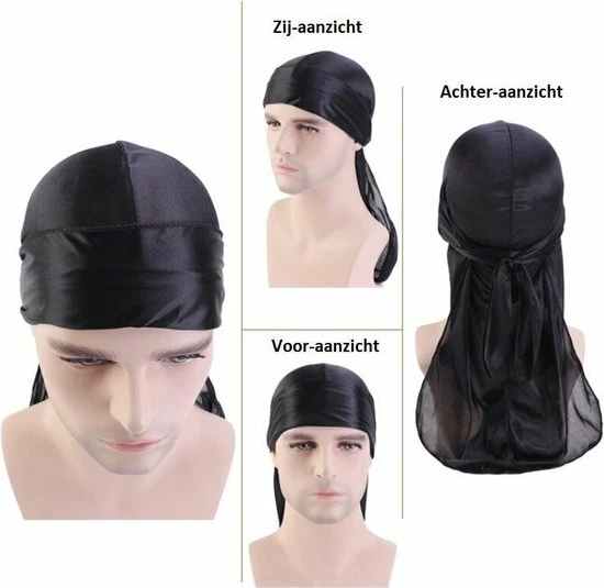 Beste Pirce π Durag Waves|Premium|Silky|Haardeksel|Hoofddoek|Cabantis|Zwart β 4 Beste Pirce π Durag Waves|Premium|Silky|Haardeksel|Hoofddoek|Cabantis|Zwart β - Afbeelding 2