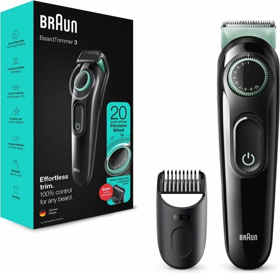 Groothandel ???? Braun Baardtrimmer 3 BT3323 - Trimmer Voor Mannen ???? 5 Groothandel ???? Braun Baardtrimmer 3 BT3323 - Trimmer Voor Mannen ???? - Afbeelding 3