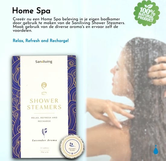 Hete verkoop π Saniliving Lavendel Bruisballen Voor Douche 15 Stuks - Shower Steamer Met Etherische Olie - Natuurlijk En Dierproefvrij π 7 Hete verkoop π Saniliving Lavendel Bruisballen Voor Douche 15 Stuks - Shower Steamer Met Etherische Olie - Natuurlijk En Dierproefvrij π - Afbeelding 5