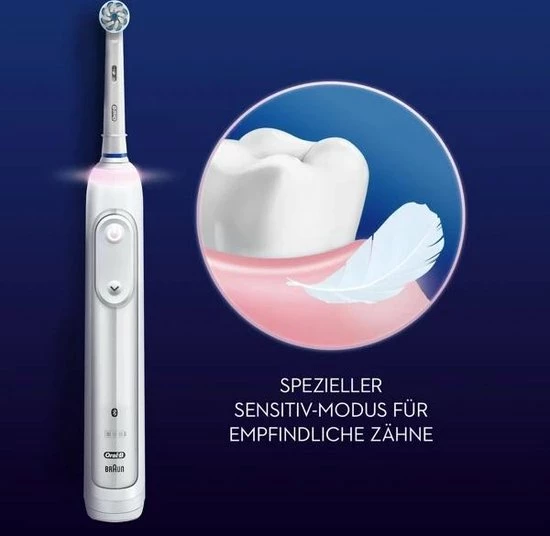 Nieuw π Oral B Braun Oral-B Smart Sensitive Elektrische Tandenborstel, Ontwikkeld Voor Mensen Met Gevoelige Tanden, Met Sensitiv-programma En Druksensor, Wit β¨ 9 Nieuw π Oral B Braun Oral-B Smart Sensitive Elektrische Tandenborstel, Ontwikkeld Voor Mensen Met Gevoelige Tanden, Met Sensitiv-programma En Druksensor, Wit β¨ - Afbeelding 7