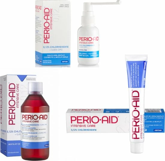 Coupon π Perio Aid PerioAid Voordeelpakket - Mondspoeling + Tandpasta + Mondspray π 3 Coupon π Perio Aid PerioAid Voordeelpakket - Mondspoeling + Tandpasta + Mondspray π