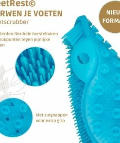 Coupon 🥰 Merkloos FeetRest Voetscrubber - Voetborstel - Voetenbad - Voetmassage Apparaat Bloedsomloop - Douchemat - Ex Foliërende Werking - Donkerblauw 🔔 -Oral-B Shop 550x539 14