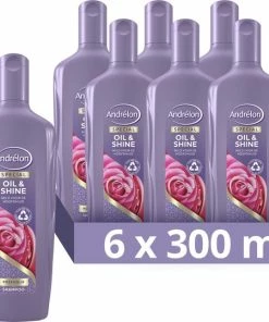 Beste Pirce ✨ Andrélon Oil & Shine Special Shampoo - 6 X 300 Ml - Voordeelverpakking 👏