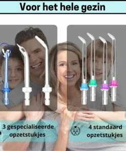 Hete verkoop 🎁 BOME Waterflosser Met 7 Opzetstukjes - Monddouche - Voorkom Tandsteen - Draadloos - 5 Standen - Zwart 🎉 -Oral-B Shop 550x540 1