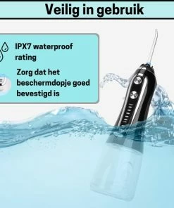 Hete verkoop 🎁 BOME Waterflosser Met 7 Opzetstukjes - Monddouche - Voorkom Tandsteen - Draadloos - 5 Standen - Zwart 🎉 -Oral-B Shop 550x540 3