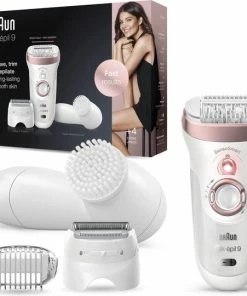 Promo ❤️ Braun Silk-épil 9 9-880 - Epilator - Voor Vrouwen Voor Langdurige Ontharing - Wit/Roségoud 🎁
