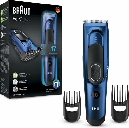 Kopen β¨ Braun HC5030 Haartrimmer - Oplaadbaar - Zwart - Blauw π 8 Kopen β¨ Braun HC5030 Haartrimmer - Oplaadbaar - Zwart - Blauw π - Afbeelding 6