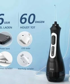 Kopen 🥰 SeaGo Waterflosser - Waterpik - Monddouche - Flosapparaten - Zwart ❤️ -Oral-B Shop 550x545