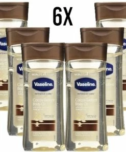 Uitgang 🌟 Vaseline Cocoa Radiant Intensive Care Body Gel Oil - 6 X 200 Ml - Voordeelverpakking 🎁