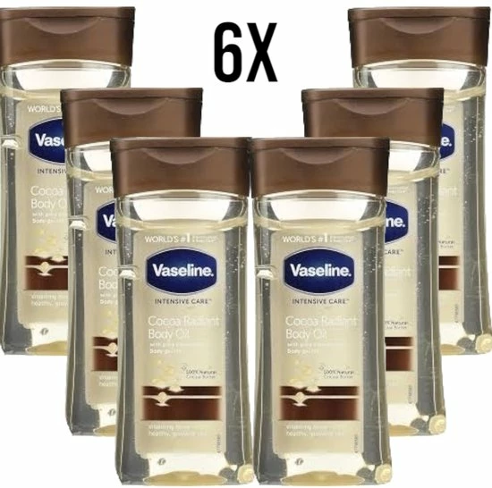 Uitgang ???? Vaseline Cocoa Radiant Intensive Care Body Gel Oil - 6 X 200 Ml - Voordeelverpakking ???? 3 Uitgang ???? Vaseline Cocoa Radiant Intensive Care Body Gel Oil - 6 X 200 Ml - Voordeelverpakking ????