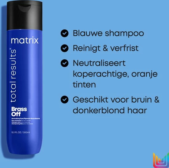 Hete verkoop π Matrix Total Results Brass Off Shampoo – Neutraliseert Warme Ondertonen In Bruin Haar – 300 Ml π 6 Hete verkoop π Matrix Total Results Brass Off Shampoo – Neutraliseert Warme Ondertonen In Bruin Haar – 300 Ml π - Afbeelding 4