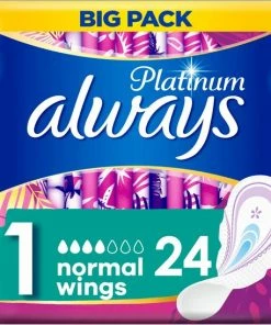 Korting 🤩 Always Platinum Normal - Maat 1 - Voordeelverpakking 8 X 24 Stuks - Maandverband Met Vleugels 🔥 -Oral-B Shop 550x548 22