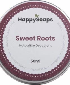 Nieuw 🌟 HappySoaps Natuurlijke Deodorant - Sweet Roots - Natuurlijk, Zoet & Aardetinten - 100% Plasticvrij, Vegan & Natuurlijk - 50gr 🤩