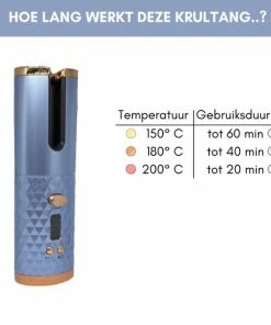 Goedkoop 😍 PH Goods® - Black Friday Deal - Automatische Krultang - Draagbaar - Draadloos - USB Oplaadbaar - Keramische Krultang - Hair Curler - Haar Kruller - Magic Hair Curler - Keramische Krulijzer - Blue 👏 -Oral-B Shop 550x550 1023