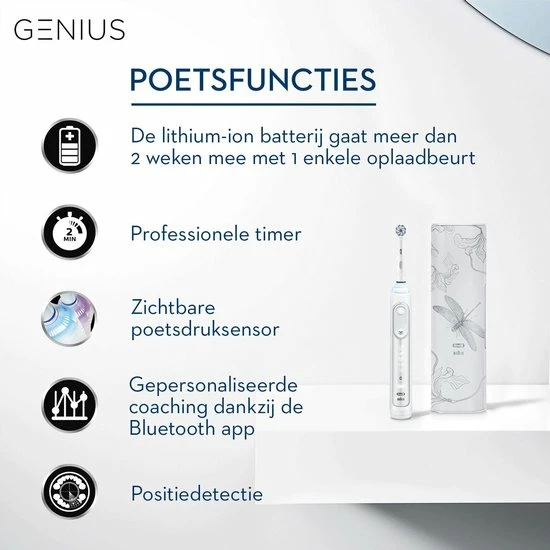 Kopen π€© Oral B Oral-B Genius - Special Edition Wit - Elektrische Tandenborstel 𧨠9 Kopen π€© Oral B Oral-B Genius - Special Edition Wit - Elektrische Tandenborstel 𧨠- Afbeelding 7