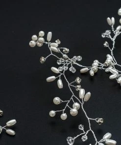 Gloednieuw ✨ Haaraccessoire Haar Parels - Parelkoord - Gala En Bruiloft Haarmode - Bruids Haar Haarschuifje - 50 Cm - Zilverkleur - 1 Stuks ⭐ -Oral-B Shop 550x550 191