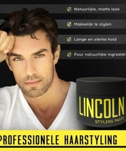 Promo ⭐ LINCOLN Styling Paste - Wax - 100% Natuurlijke Haarstyling Man Met Matte Haarwax - Mannen Haar Stylen Met Mat Look - 100ml 🎁 -Oral-B Shop 550x550 234