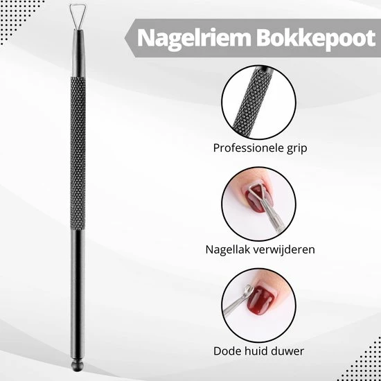 Aanbiedingen π₯ AdroitGoods 3 Delige Nagelriem Knipper Set - Zwart - Cuticle Pusher Duwer Verwijderaar Trimmer Mesje - Bokkenpootje Nagels π 6 Aanbiedingen π₯ AdroitGoods 3 Delige Nagelriem Knipper Set - Zwart - Cuticle Pusher Duwer Verwijderaar Trimmer Mesje - Bokkenpootje Nagels π - Afbeelding 4