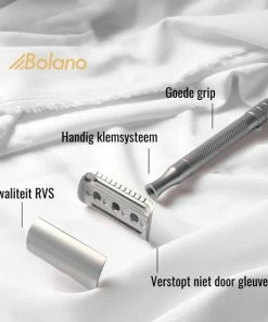Groothandel π Bolano® Safety Razor Set Zilver + 30 Double Edge Scheermesjes + Houder - Klassiek Scheermes Voor Mannen En Vrouwen - D663 π 21 Groothandel π Bolano® Safety Razor Set Zilver + 30 Double Edge Scheermesjes + Houder - Klassiek Scheermes Voor Mannen En Vrouwen - D663 π -Oral-B Shop 550x550 25