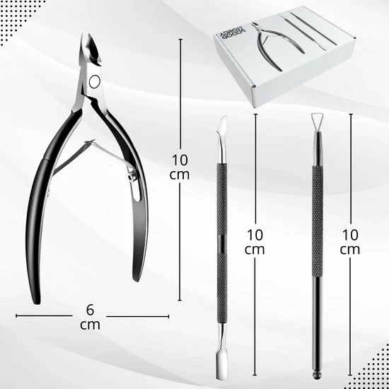 Aanbiedingen π₯ AdroitGoods 3 Delige Nagelriem Knipper Set - Zwart - Cuticle Pusher Duwer Verwijderaar Trimmer Mesje - Bokkenpootje Nagels π 9 Aanbiedingen π₯ AdroitGoods 3 Delige Nagelriem Knipper Set - Zwart - Cuticle Pusher Duwer Verwijderaar Trimmer Mesje - Bokkenpootje Nagels π - Afbeelding 7
