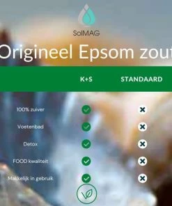Begroting 👏 SOLMAG Epsom Zout - Bitterzout - Magnesiumsulfaat - Badzout - 25 Kg - In Zak - Voetenbad 🛒 -Oral-B Shop 550x550 257