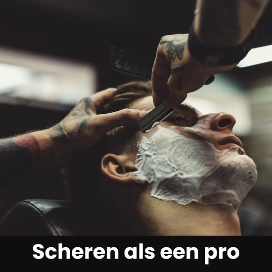 Beste Verkoop ❤️ BeerGear Shavette Barbiersmes Van Hout - Klassiek Open Scheermes - Straight Razor Incl. Etui En 20 Mesjes ✔️ 8 Beste Verkoop ❤️ BeerGear Shavette Barbiersmes Van Hout - Klassiek Open Scheermes - Straight Razor Incl. Etui En 20 Mesjes ✔️ - Afbeelding 6