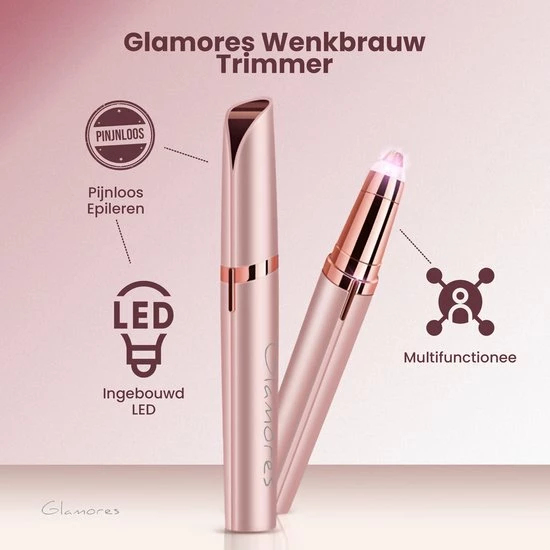 Flash-uitverkoop ???? GLAMORES Wenkbrauw Trimmer - Gezichtsepilator Vrouw - Epileerapparaat Dames - Ladyshave - Ladyshave Voor Vrouwen ???? 3 Flash-uitverkoop ???? GLAMORES Wenkbrauw Trimmer - Gezichtsepilator Vrouw - Epileerapparaat Dames - Ladyshave - Ladyshave Voor Vrouwen ????