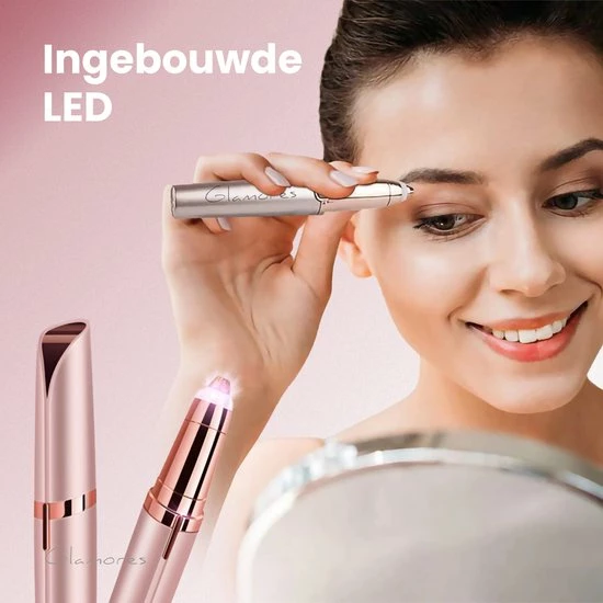 Flash-uitverkoop ???? GLAMORES Wenkbrauw Trimmer - Gezichtsepilator Vrouw - Epileerapparaat Dames - Ladyshave - Ladyshave Voor Vrouwen ???? 4 Flash-uitverkoop ???? GLAMORES Wenkbrauw Trimmer - Gezichtsepilator Vrouw - Epileerapparaat Dames - Ladyshave - Ladyshave Voor Vrouwen ???? - Afbeelding 2