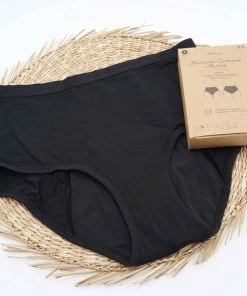 Groothandel ⌛ Bamboozy Menstruatie Ondergoed 4-laags Hoge Taille High Waist Corrigerend Maat 4XL 48-50 Zwart Period Underwear Duurzaam Menstrueren Incontinentie Zero Waste Madelief ⌛ -Oral-B Shop 550x550 430