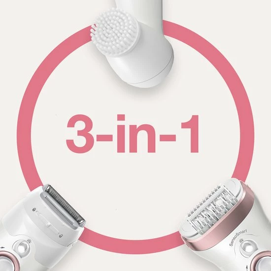 Promo β€οΈ Braun Silk-épil 9 9-880 - Epilator - Voor Vrouwen Voor Langdurige Ontharing - Wit/Roségoud π 6 Promo β€οΈ Braun Silk-épil 9 9-880 - Epilator - Voor Vrouwen Voor Langdurige Ontharing - Wit/Roségoud π - Afbeelding 4