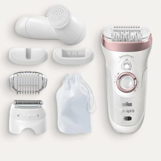 Promo β€οΈ Braun Silk-épil 9 9-880 - Epilator - Voor Vrouwen Voor Langdurige Ontharing - Wit/Roségoud π 7 Promo β€οΈ Braun Silk-épil 9 9-880 - Epilator - Voor Vrouwen Voor Langdurige Ontharing - Wit/Roségoud π - Afbeelding 5