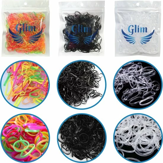 Goedkoop 🧨 Glim® 500x Transparant Mini Elastiekjes - Meisjes - Baby - Kinderen - Haar Elastieken - Elastiek - Extra Sterk ✨ 5 Goedkoop 🧨 Glim® 500x Transparant Mini Elastiekjes - Meisjes - Baby - Kinderen - Haar Elastieken - Elastiek - Extra Sterk ✨ - Afbeelding 3