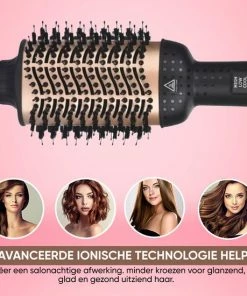 Begroting ⌛ Marilo`s Marilo’s 3 In 1 Föhnborstel - Krulborstel - Stijlborstel - Goud/Zwart ⌛ -Oral-B Shop 550x550 491