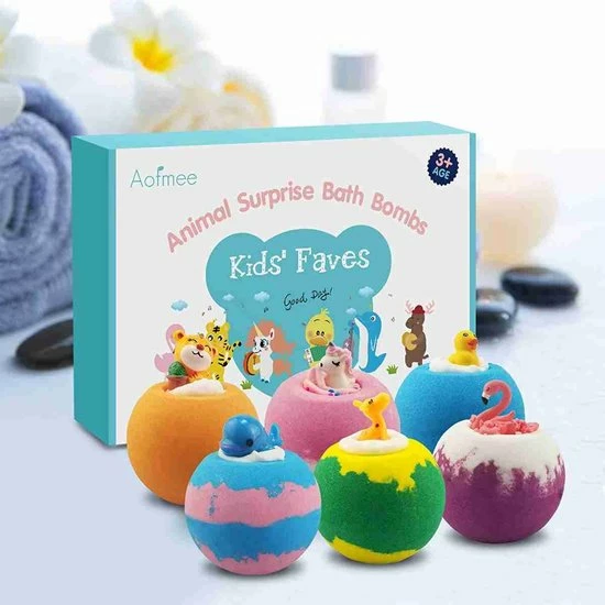 Uitgang ❤️ Aofmee Badbommen Voor Kinderen, Handgemaakte Natuurlijke Badbommen Met Verrassing Van Binnen, Shea-cacaoboter Hydrateren, Spa-fizzies-badbomset, Voor Dames, Meisjes, Jongens 🥰 4 Uitgang ❤️ Aofmee Badbommen Voor Kinderen, Handgemaakte Natuurlijke Badbommen Met Verrassing Van Binnen, Shea-cacaoboter Hydrateren, Spa-fizzies-badbomset, Voor Dames, Meisjes, Jongens 🥰 - Afbeelding 2
