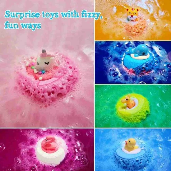 Uitgang ❤️ Aofmee Badbommen Voor Kinderen, Handgemaakte Natuurlijke Badbommen Met Verrassing Van Binnen, Shea-cacaoboter Hydrateren, Spa-fizzies-badbomset, Voor Dames, Meisjes, Jongens 🥰 5 Uitgang ❤️ Aofmee Badbommen Voor Kinderen, Handgemaakte Natuurlijke Badbommen Met Verrassing Van Binnen, Shea-cacaoboter Hydrateren, Spa-fizzies-badbomset, Voor Dames, Meisjes, Jongens 🥰 - Afbeelding 3