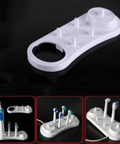 Coupon 🧨 AA Commerce 2-In-1 Elektrische Tandenborstel & Opzetborstelhouder Geschikt Voor Oral B - Staande Houder Voor Oplader, Elektrische Toothbrush & 4 Opzetborstels - Wit 💯 -Oral-B Shop 550x550 577