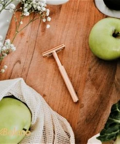 Begroting ❤️ Bolano® Safety Razor Rose Gold + 30 Double Edge Scheermesjes - Klassiek Scheermes Voor Mannen En Vrouwen - D657 🥰 -Oral-B Shop 550x550 580