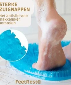 Coupon 🥰 Merkloos FeetRest Voetscrubber - Voetborstel - Voetenbad - Voetmassage Apparaat Bloedsomloop - Douchemat - Ex Foliërende Werking - Donkerblauw 🔔 -Oral-B Shop 550x550 601