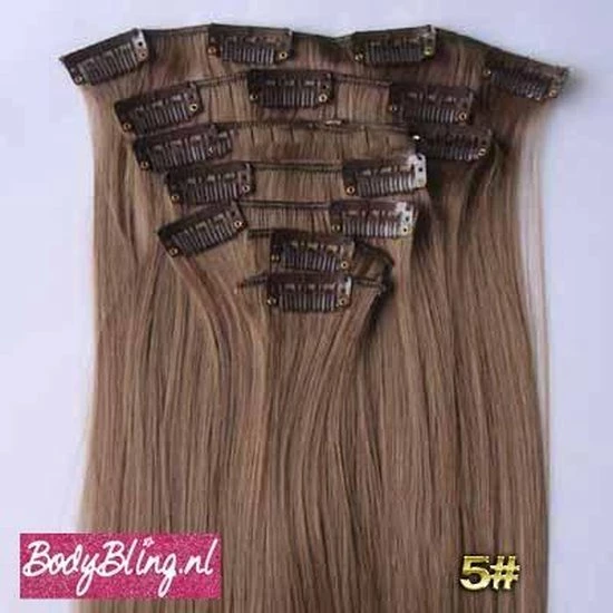 Hete verkoop π₯° Brazilian Clip In Hair Extensions 7 Set Straight Bruin - 8# π 5 Hete verkoop π₯° Brazilian Clip In Hair Extensions 7 Set Straight Bruin - 8# π - Afbeelding 3