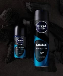 Begroting ✔️ NIVEA MEN Deep Black Carbon Beat Roll-On - Anti-transpirant - Voordeelverpakking 6 X 50 Ml 🛒 -Oral-B Shop 550x550 655