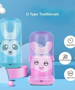 Promo 💯 Winbag U-vormige Elektrische Tandenborstel Voor Kinderen 7-12 Jaar- 360 Graden Intelligente Oplaadbare Tandenborstel Met Droger En Sterilisatie 👏 -Oral-B Shop 550x550 68