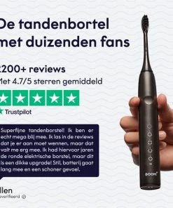 Kopen ❤️ BOOMBRUSH Elektrische Tandenborstel - Zwart - 90 Dagen Batterij - Duurzaam 🛒 -Oral-B Shop 550x550 682