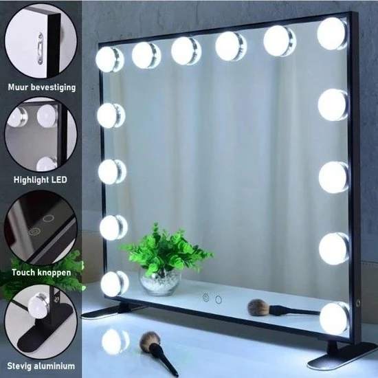 Top 10 π₯° Souvani Hollywood Spiegel | Videri Vanity Zwart | Spiegel Met Verlichting | Make Up Spiegel | Visagie Spiegel | Cosmetische Spiegel | Dimbaar π 7 Top 10 π₯° Souvani Hollywood Spiegel | Videri Vanity Zwart | Spiegel Met Verlichting | Make Up Spiegel | Visagie Spiegel | Cosmetische Spiegel | Dimbaar π - Afbeelding 5