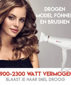 Beste deal ⭐ Alpina Haardroger - Föhn - 1900-2300 Watt - 3 Warmtestanden - 2 Snelheden - Coolshot - Wit En Rosé Goud 🎉 -Oral-B Shop 550x550 708