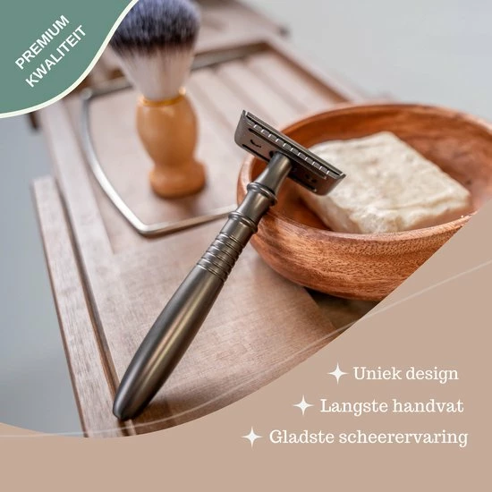 Beste Pirce ???? OrganiGoods Safety Razor RVS + 20 Scheermesjes Blades - Scheermesjes Voor Vrouwen - Mat Zwart - Double Edge Single Blade - Veiligheidsscheermes - Duurzaam Scheermesje ???? 8 Beste Pirce ???? OrganiGoods Safety Razor RVS + 20 Scheermesjes Blades - Scheermesjes Voor Vrouwen - Mat Zwart - Double Edge Single Blade - Veiligheidsscheermes - Duurzaam Scheermesje ???? - Afbeelding 6