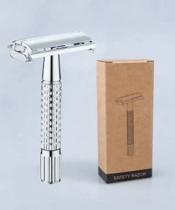 Beste Verkoop 🥰 BathQueen Safety Razor (Butterfly) - Safety Scheermes - Roestvrij Staal - Inclusief 20 Scheermesjes ✨
