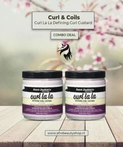 Kopen 💯 Aunt Jackies Curls & Coils Curl La La Defining Curl Custard (Twin Pack) 👏