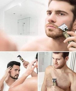 Korting ⭐ BeardMan - Luxe Tondeuse Met Display – LCD - Professionele Trimmer - Groomer - Scheerapparaat - Baardtrimmer - Precisietrimmer - Haarstyling - Haartrimmer - Draadloos - USB Opladen – Contouren – Bakkebaarden - Inclusief 3 Opzetkammen – Goud 💯 -Oral-B Shop 550x550 918