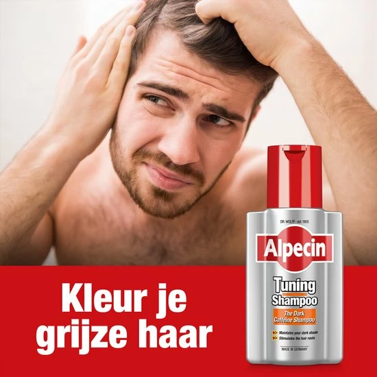 Uitgang βοΈ Alpecin Tuning Shampoo 2x 200ml | Behoudt Natuurlijke Haarkleur En Ondersteunt Haargroei | Donkere Cafeïne Shampoo Om Grijze Haren π― 6 Uitgang βοΈ Alpecin Tuning Shampoo 2x 200ml | Behoudt Natuurlijke Haarkleur En Ondersteunt Haargroei | Donkere Cafeïne Shampoo Om Grijze Haren π― - Afbeelding 4