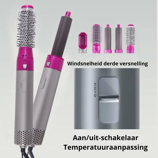 Goedkoop π― Everything You Want EYW 5 In 1 Fohnborstel – Föhnborstel - Airwrap - Airwrap Krultang - Trendy Airstyler - 5 In 1 Multi Styler - Fohnborstel Roterend – Fohnborstels – 1000W - Roos βοΈ 6 Goedkoop π― Everything You Want EYW 5 In 1 Fohnborstel – Föhnborstel - Airwrap - Airwrap Krultang - Trendy Airstyler - 5 In 1 Multi Styler - Fohnborstel Roterend – Fohnborstels – 1000W - Roos βοΈ - Afbeelding 4